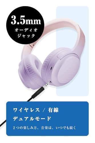 ヘッドホン Bluetooth ワイヤレスヘッドホン 有線 無線 両用 Blue