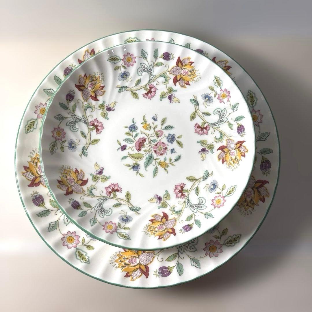 ミントン　ハドンホール　グリーン 22cm×5枚28cm B&B MINTON