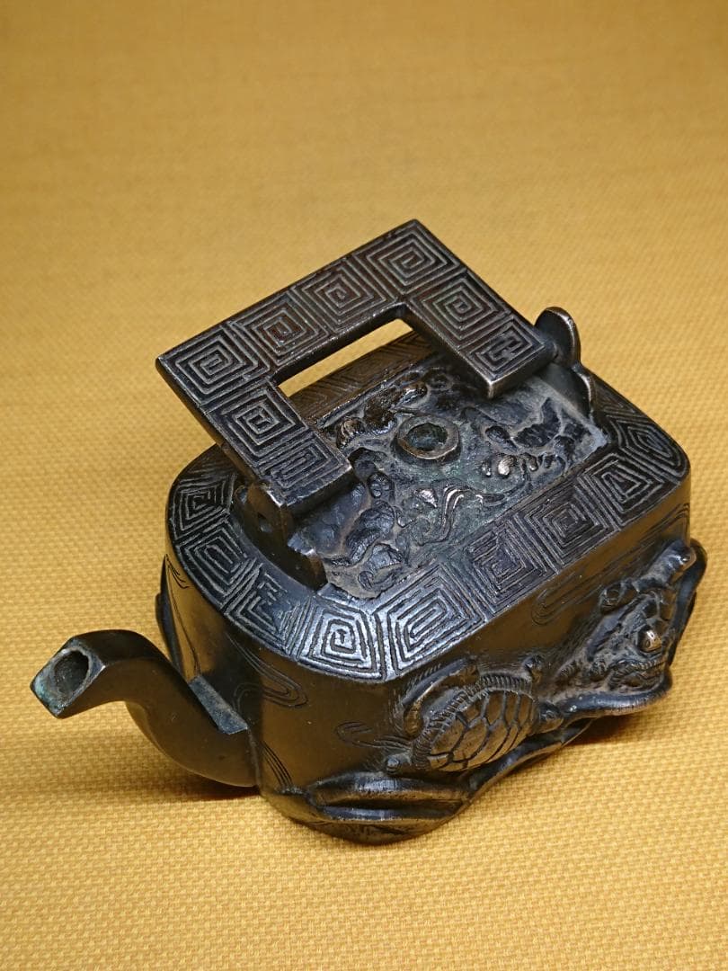 古玩　骨董　水滴　書道　水差し　銅製　置物　インテリア　工芸品　美術品A3422