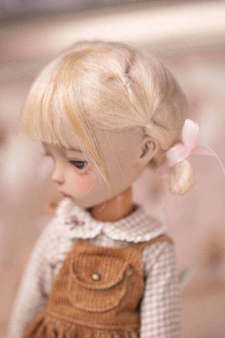 U30 BJD 1/4 人形 ドール　用ウィッグ カツラ 耐熱 ハンドメイド