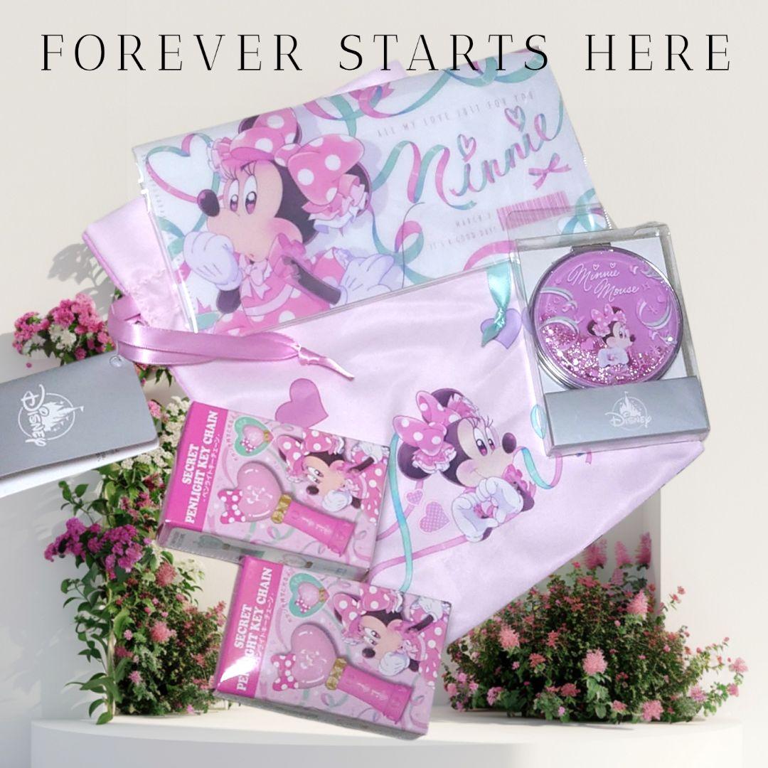 ディズニーストア ミニーマウス ミニーの日 きんちゃく、ミラー、ファイル等