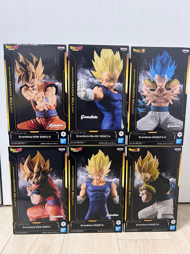 ドラゴンボール　フィギュア６点セット　グランディスタ　孫悟空　ベジータ　ゴジータ