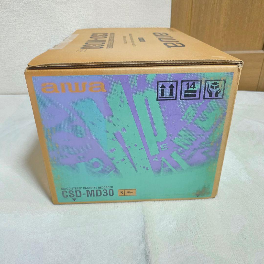 521未使用】 aiwa MD/CD ステレオ ラジオ カセット レコーダー