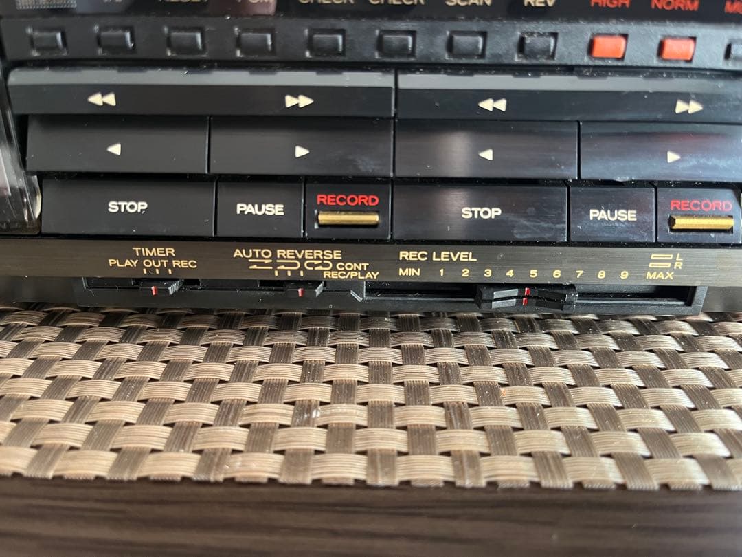 TEAC W-990RX ステレオダブルリバースカセットデッキ 中古 動作品