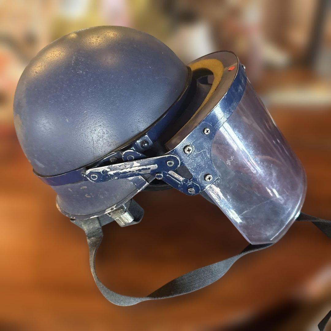 フルフェイスヘルメット ダークグレー　機動隊