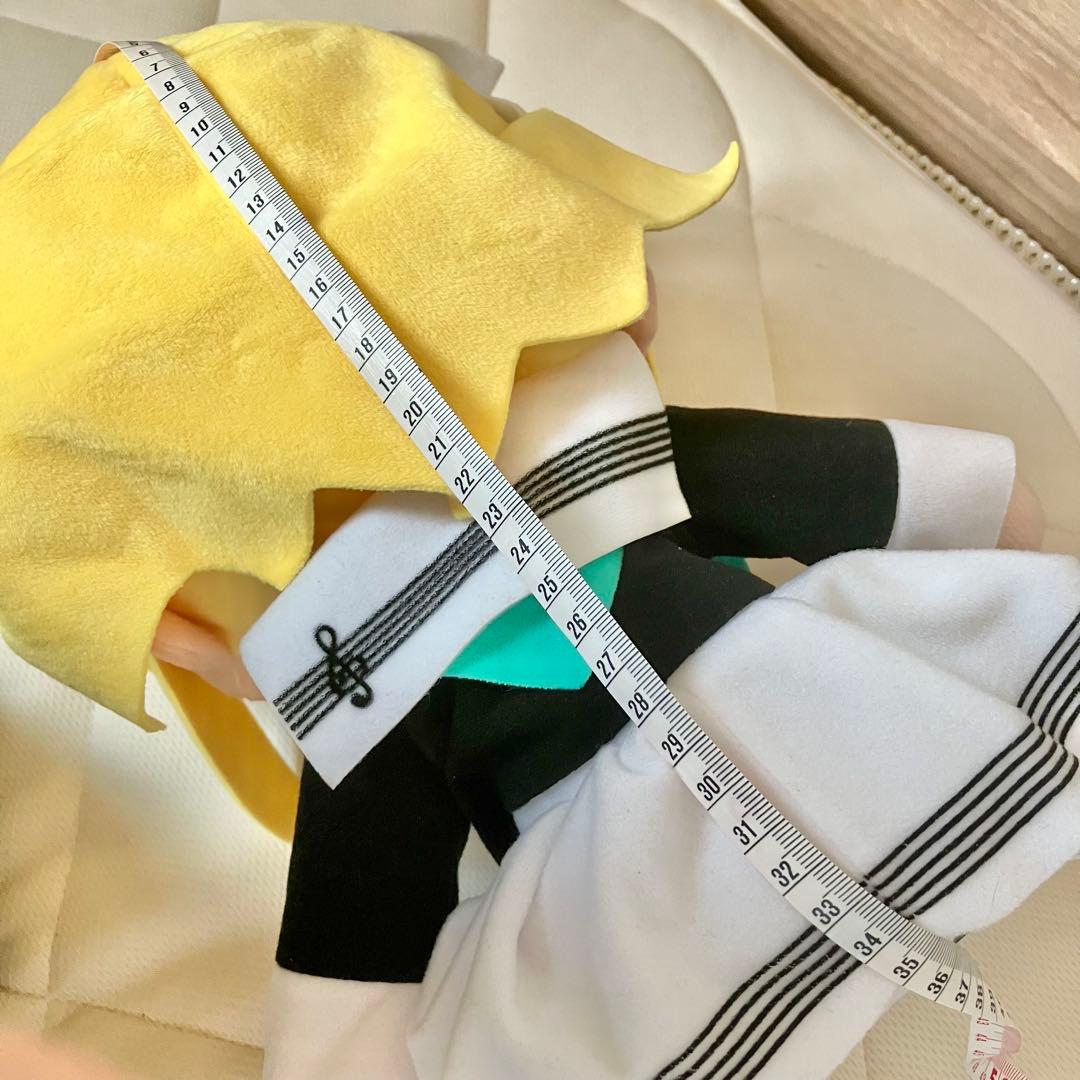 メガジャンボふわふわぬいぐるみ　鏡音リン　鏡音レン　制服　ver 2体セット