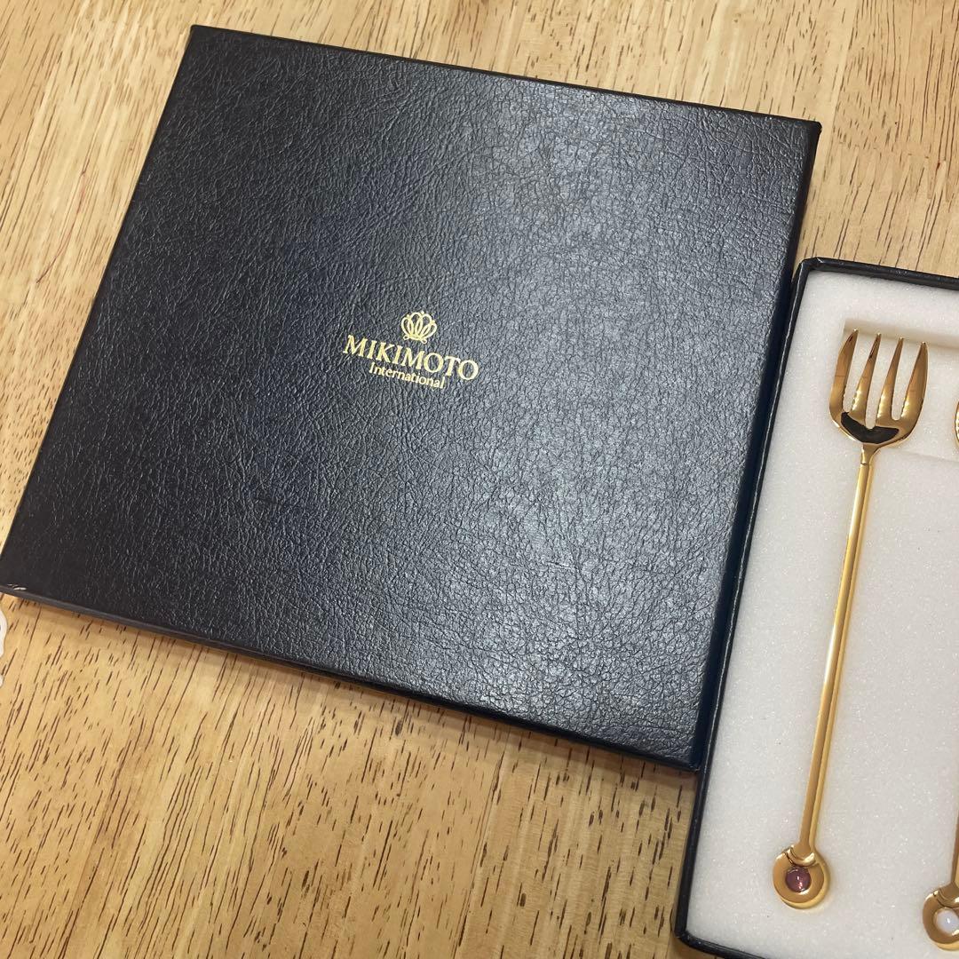 MIKIMOTO 半貴石　フォーク　5本セット