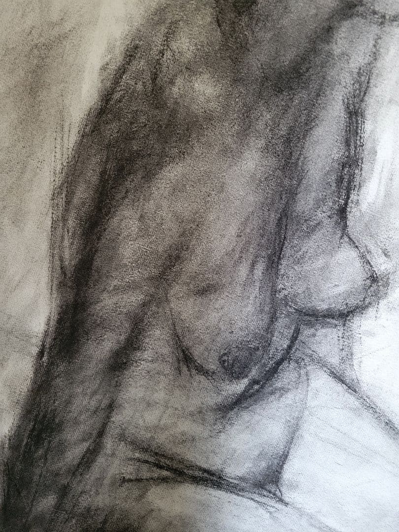 No.7　「裸婦」木炭 木炭紙