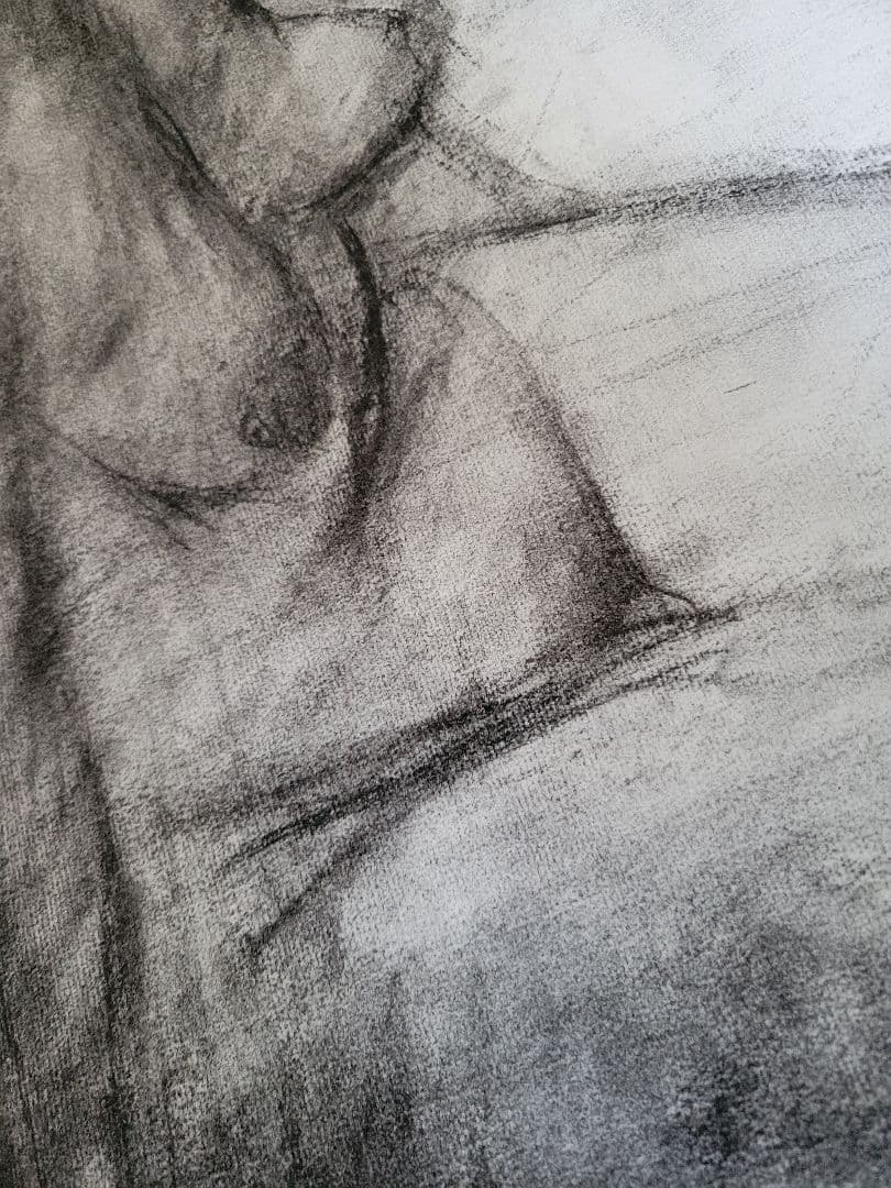 No.7　「裸婦」木炭 木炭紙