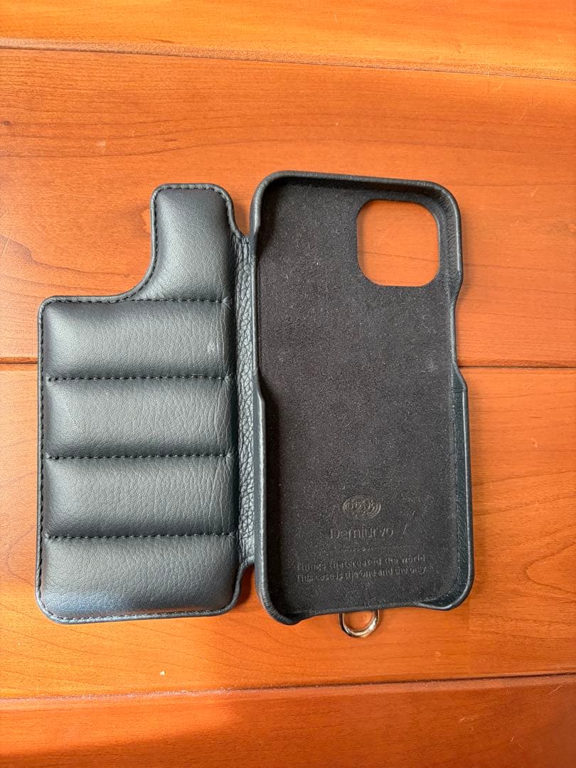 Demiurvo レザー製iPhone14ケース 黒 BALLON
