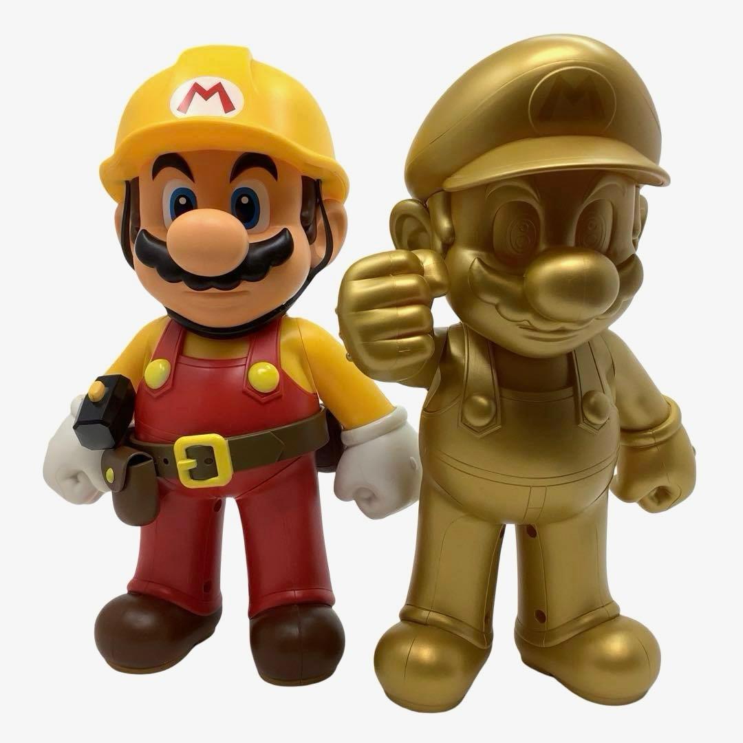 スーパーマリオ ビッグアクションフィギュア ゴールドマリオ ビルダーマリオ 2種