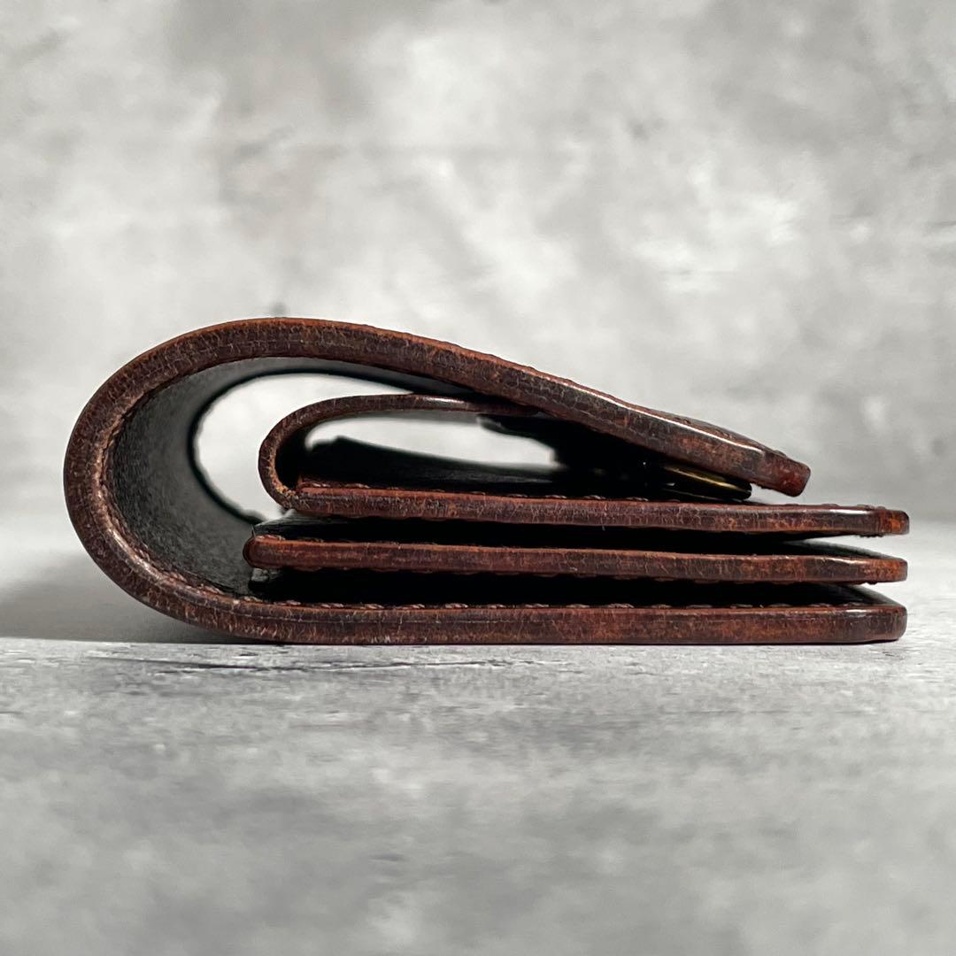 【outlet】Shortwallet ”MANO”ダークブラウン