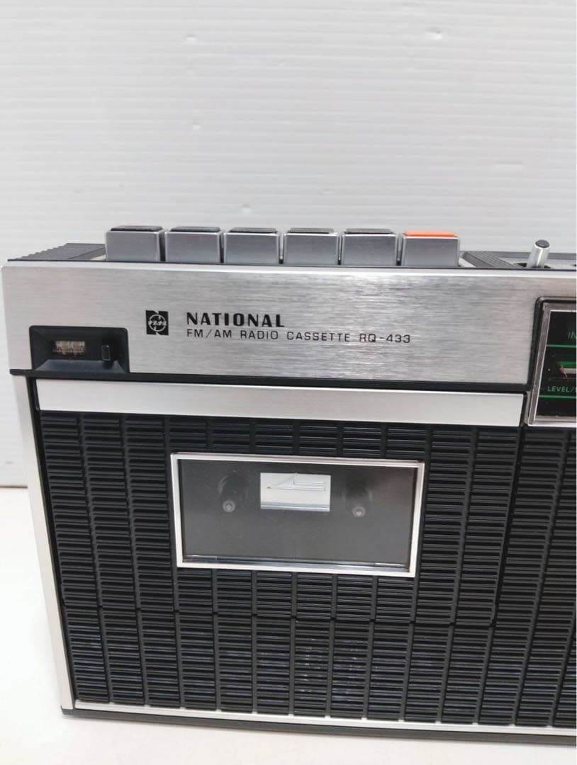 【昭和レトロ】ナショナル FM/AMラジオカセット MAC RQ-433元箱付き