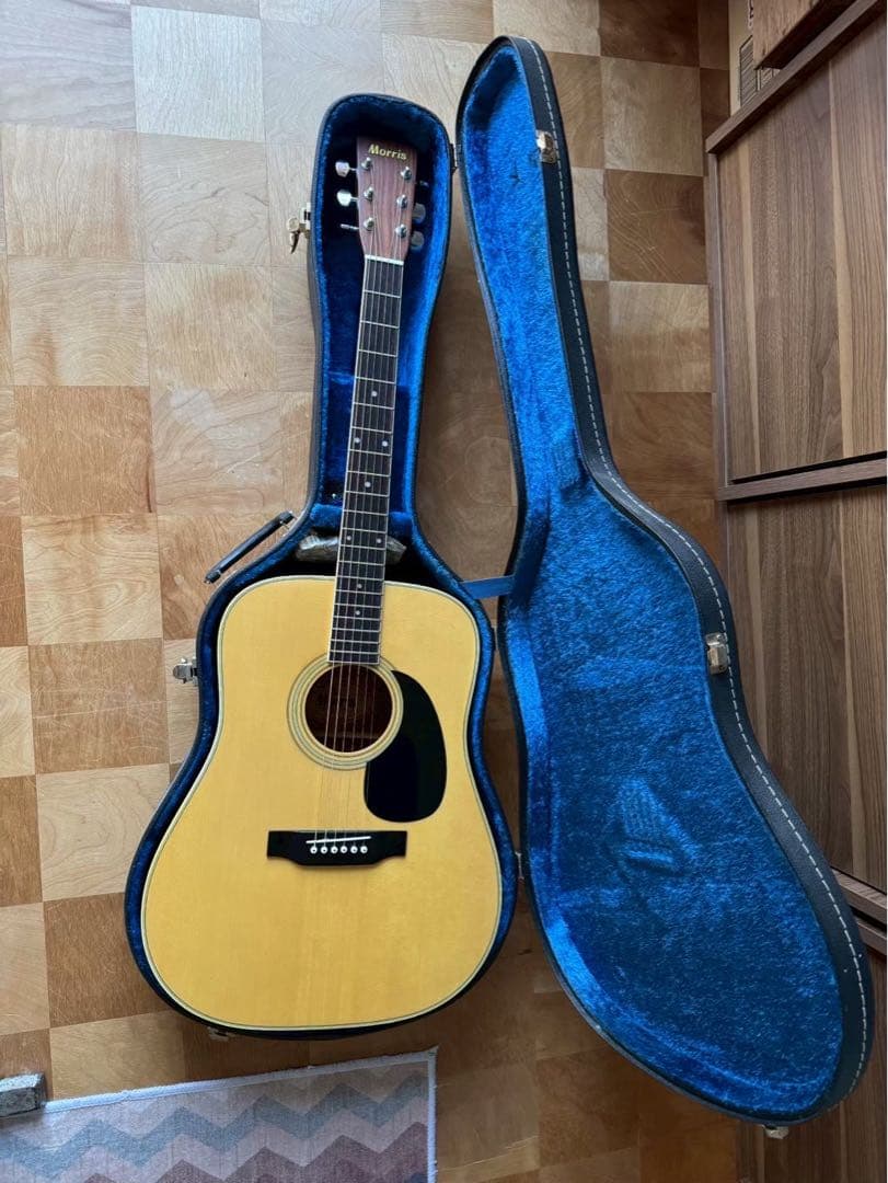 Morris W-20アコースティックギター 日本製ヴィンテージハードケース付き