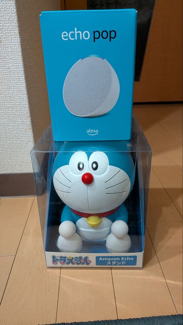 【新品未開封】Echo Popホワイト＋ドラえもんスタンド alexa