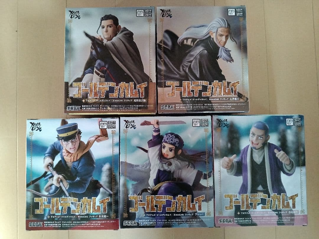 【新品未開封】ゴールデンカムイ XrossLink フィギュア 5点セット