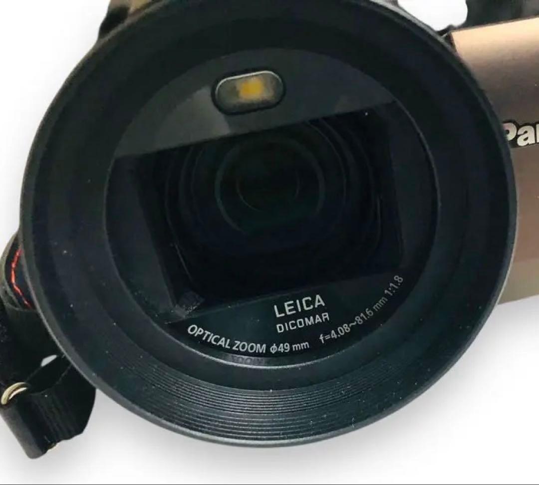 動作品 パナソニック 4K ビデオ カメラ HC-VX980M SDカード 茶