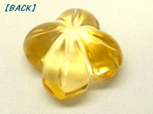 【10個セット】天然シトリン 8mm フラワーカット ルース 5枚花/4枚花