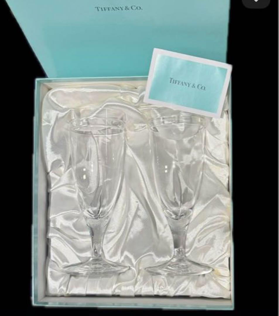 ⚫️ティファニー Tiffany グラス シャンパングラス ペアセット