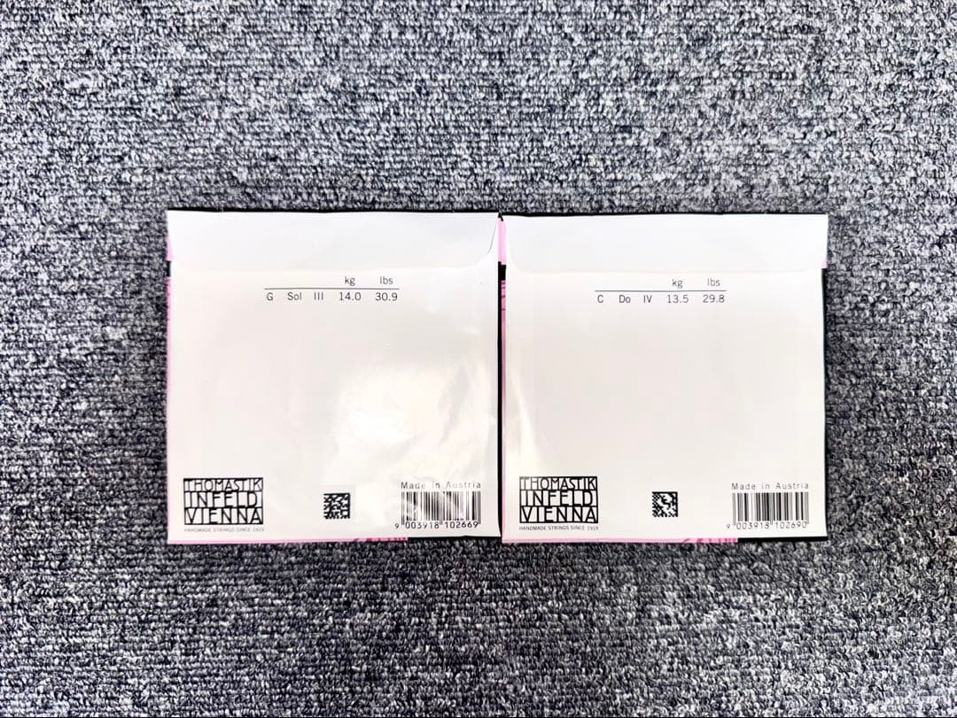 【ぽそ】中古チェロ弦 スピロコア タングステン巻 G,C線
