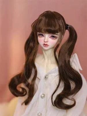 AX675 BJD 1/3 人形 ドール ウィッグ カツラ 耐熱 ハンドメイド