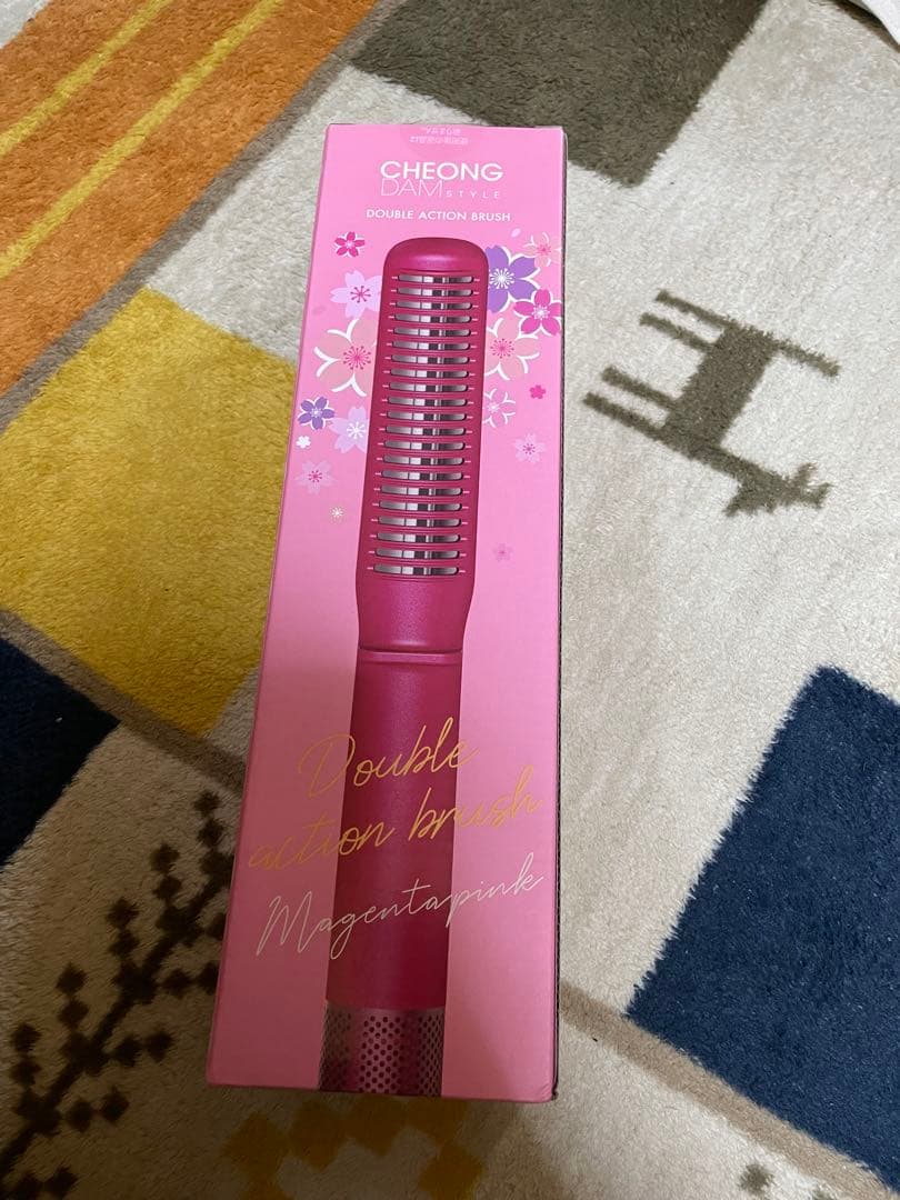 CHEONG チョンダムスタイル ダブルアクションヘアブラシ マゼンタピンク