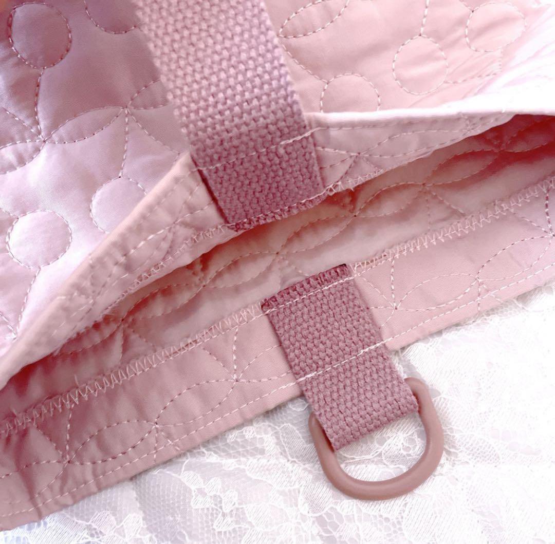 レッスンバッグ.体操服入れ.上靴袋3点セット♡さくらんぼキルティングくすみピンク