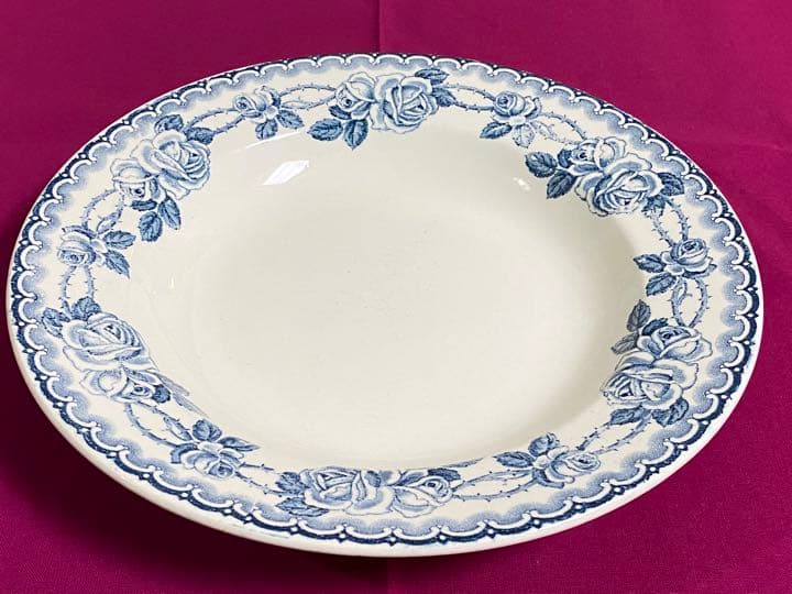 フランスSARREGUEMINES ROSERAIE スープ皿