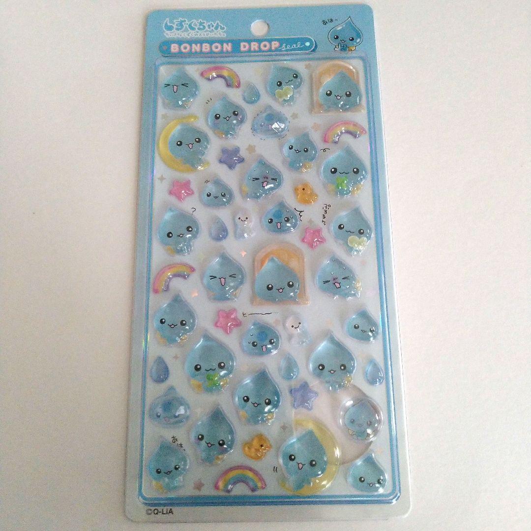 【国内正規品】ボンボンドロップシール しずくちゃん　4枚セット