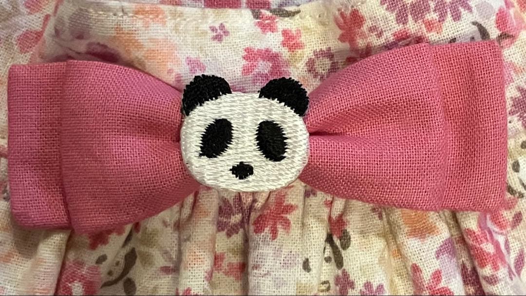 専用ページ ラボ服⭐︎らぼ服♡お花とパンダ柄のワンピース♡ 2着セット