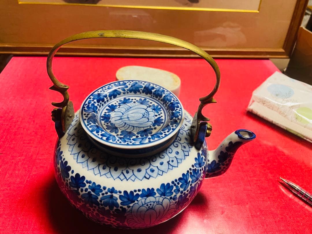 染付 水注