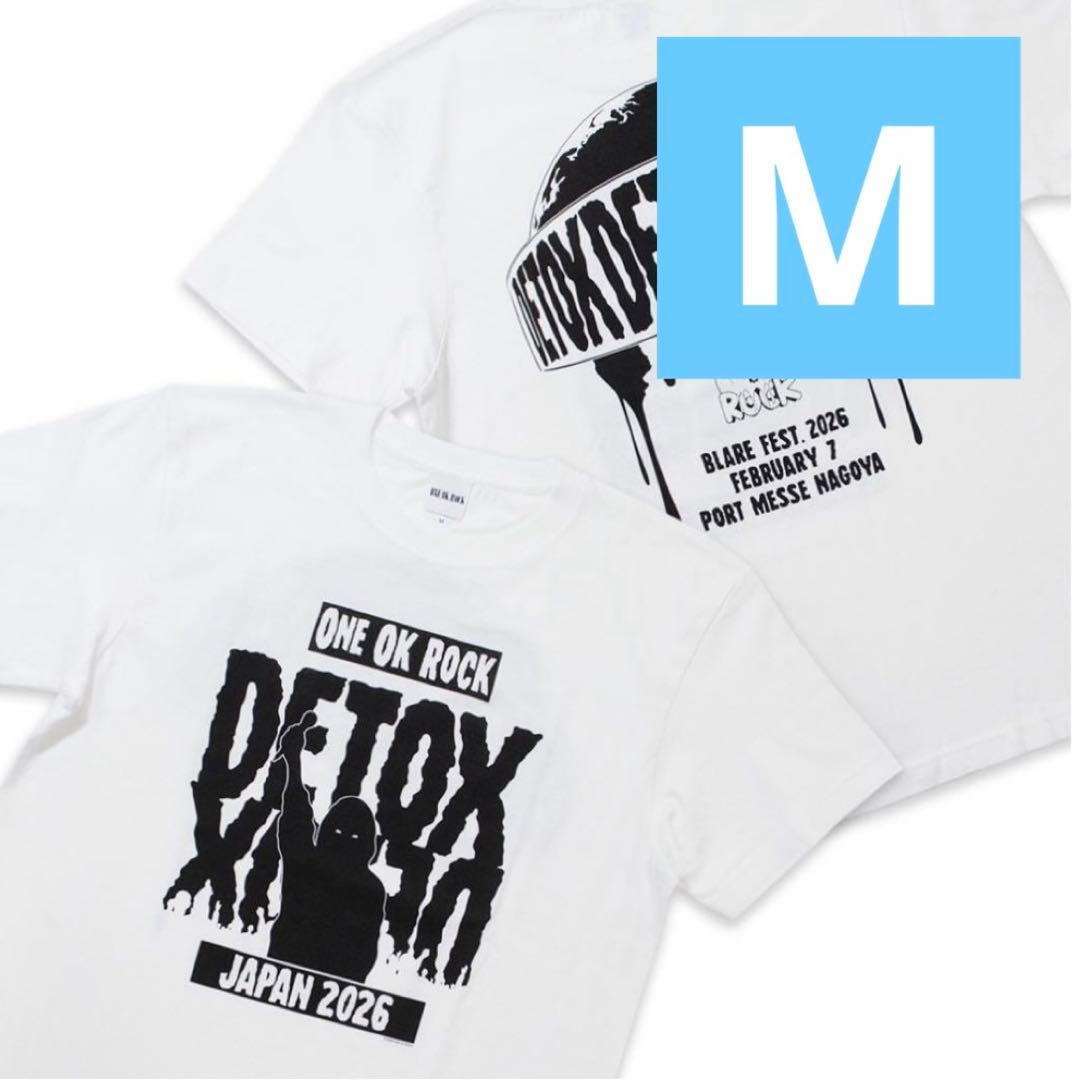 【M】 ONE OK ROCK Tシャツ ホワイト　BLARE FEST