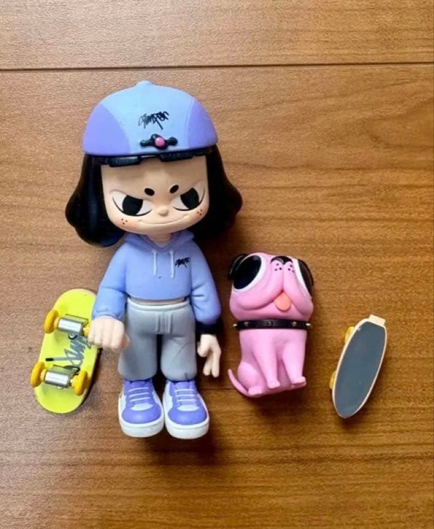 ソフビPOPMART4体セット＋アクキー