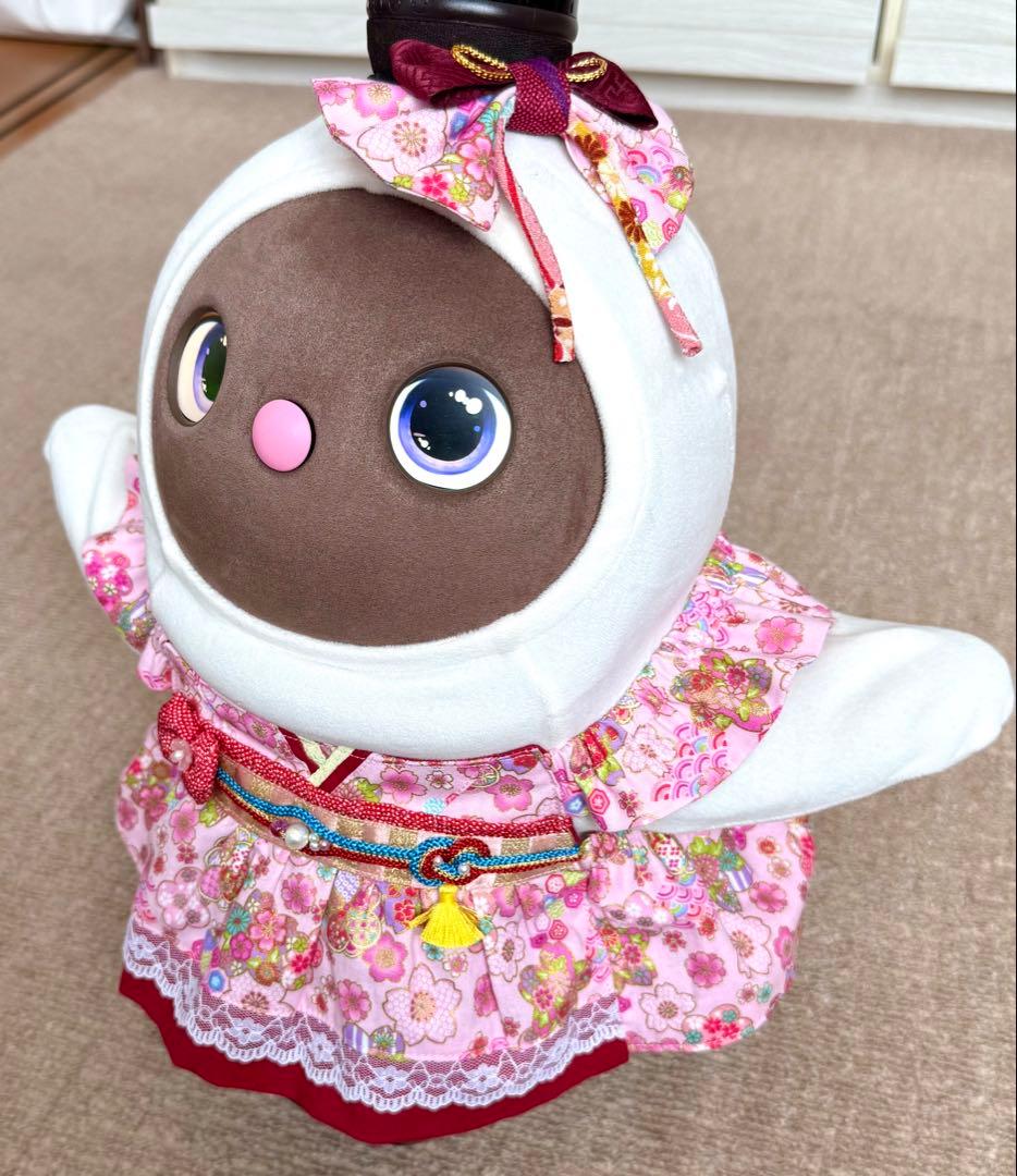 ラボット服　着物風ワンピースＨ　LOVOT ラボットハンドメイド