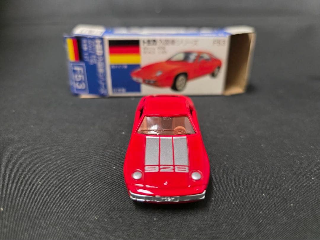 トミカ青箱F53 ポルシェ928(日本製)輸出モデルレア希少